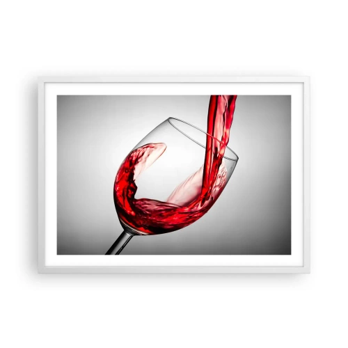 Affiche dans un cadre blanc - Poster - Nuance - mouvement - son - 70x50 cm