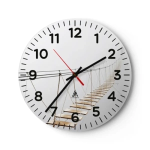 Horloge murale - Pendule murale - Où cela va-t-il te mener? - 30x30 cm