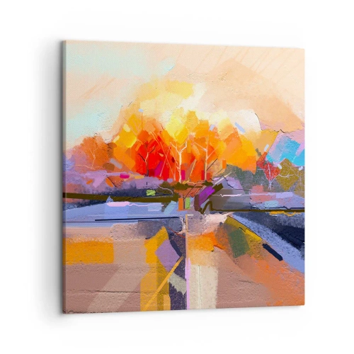 Impression sur toile - Image sur toile - L'automne est arrivé - 50x50 cm