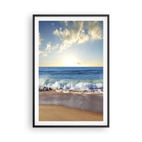 Affiche dans un cadre noir - Poster - Mouvement et immobilité à la fois - 61x91 cm