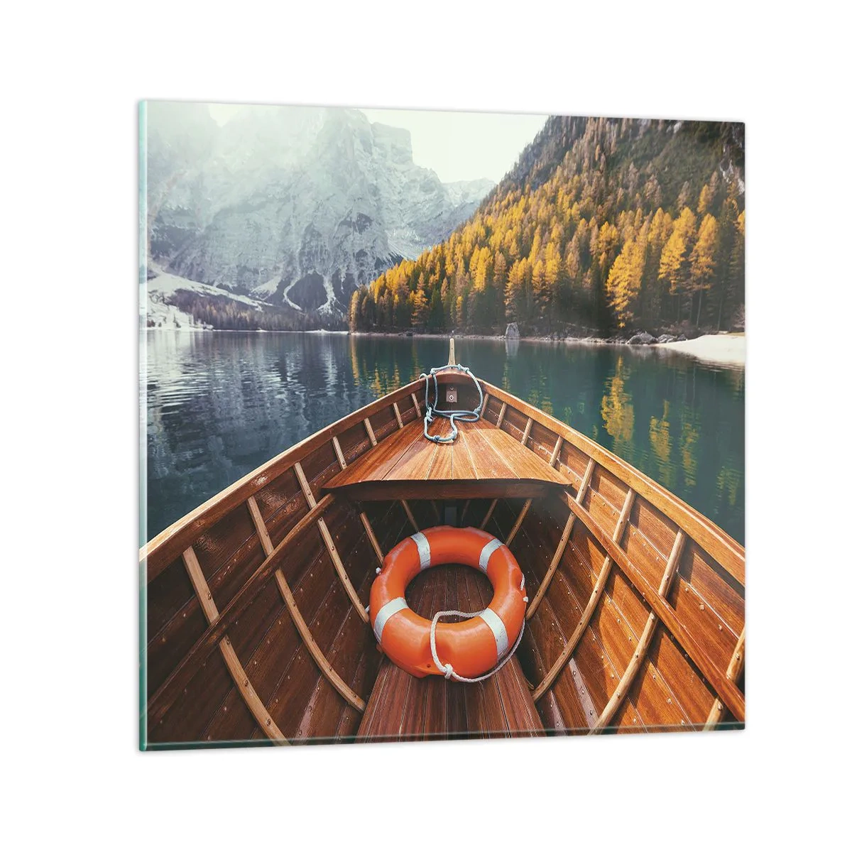 Impression sur verre - Image sur verre - Escapade en montagne - 30x30 cm