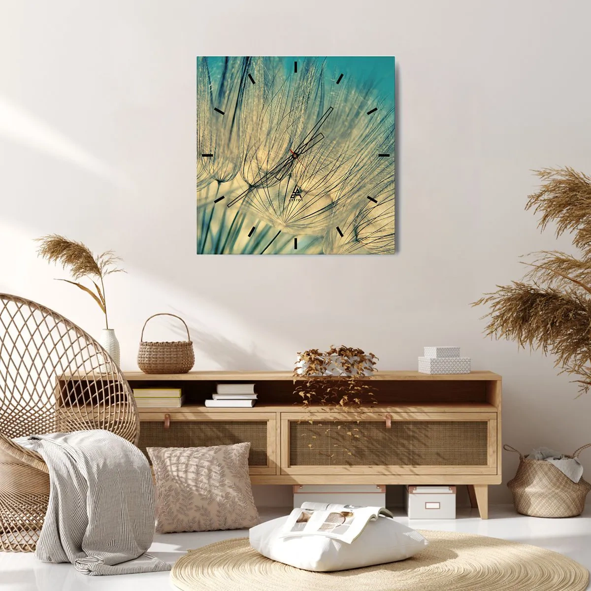 Horloge murale - Pendule murale - En attente du vent - 40x40 cm