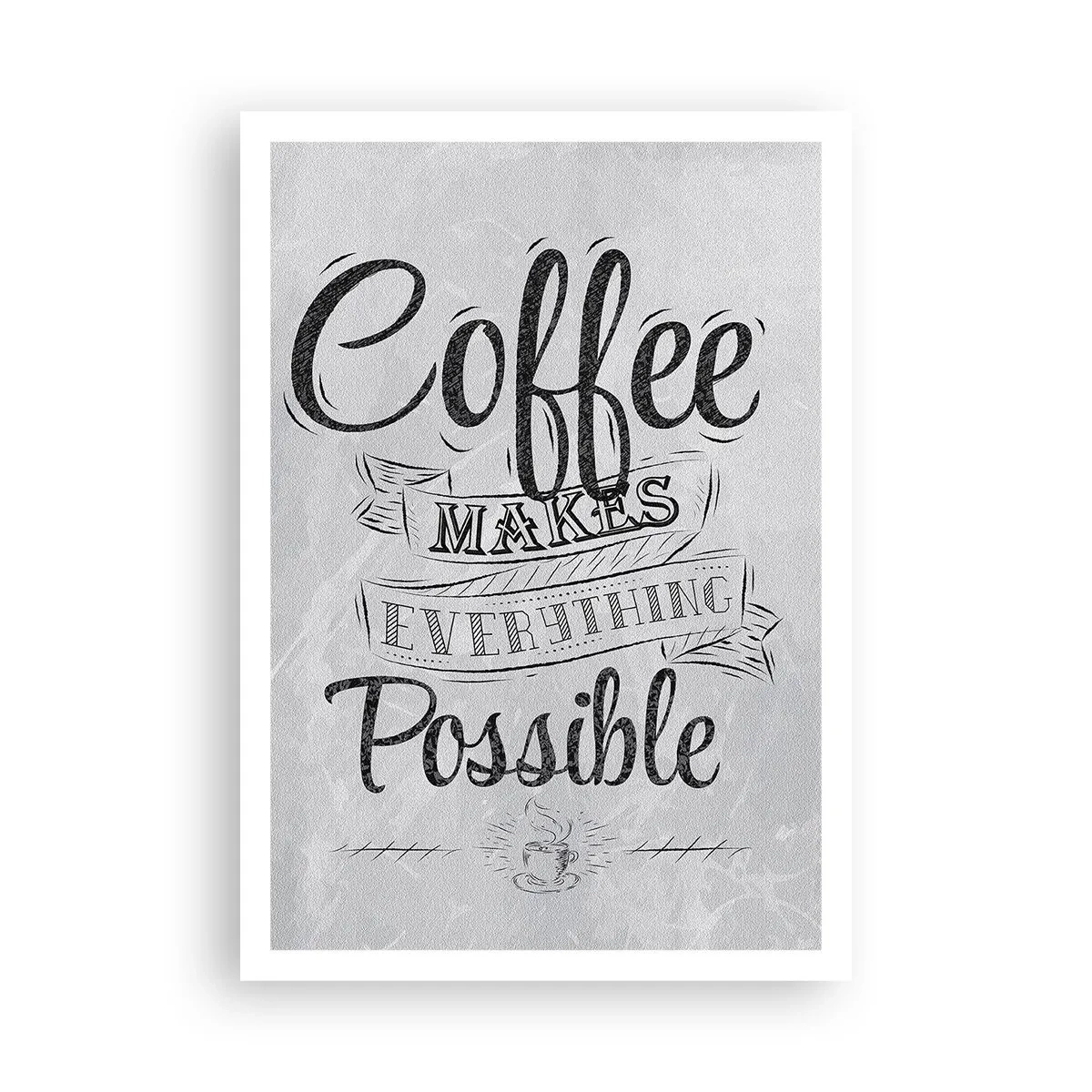 Affiche - Poster - Comment ne pas aimer le café maintenant - 70x100 cm