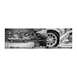 Échantillon de Papier Peint Autocollant Deluxe Sticker - Légende des années 60 - Voiture ancienne, Automobile, Voiture de sport - 100x30 cm