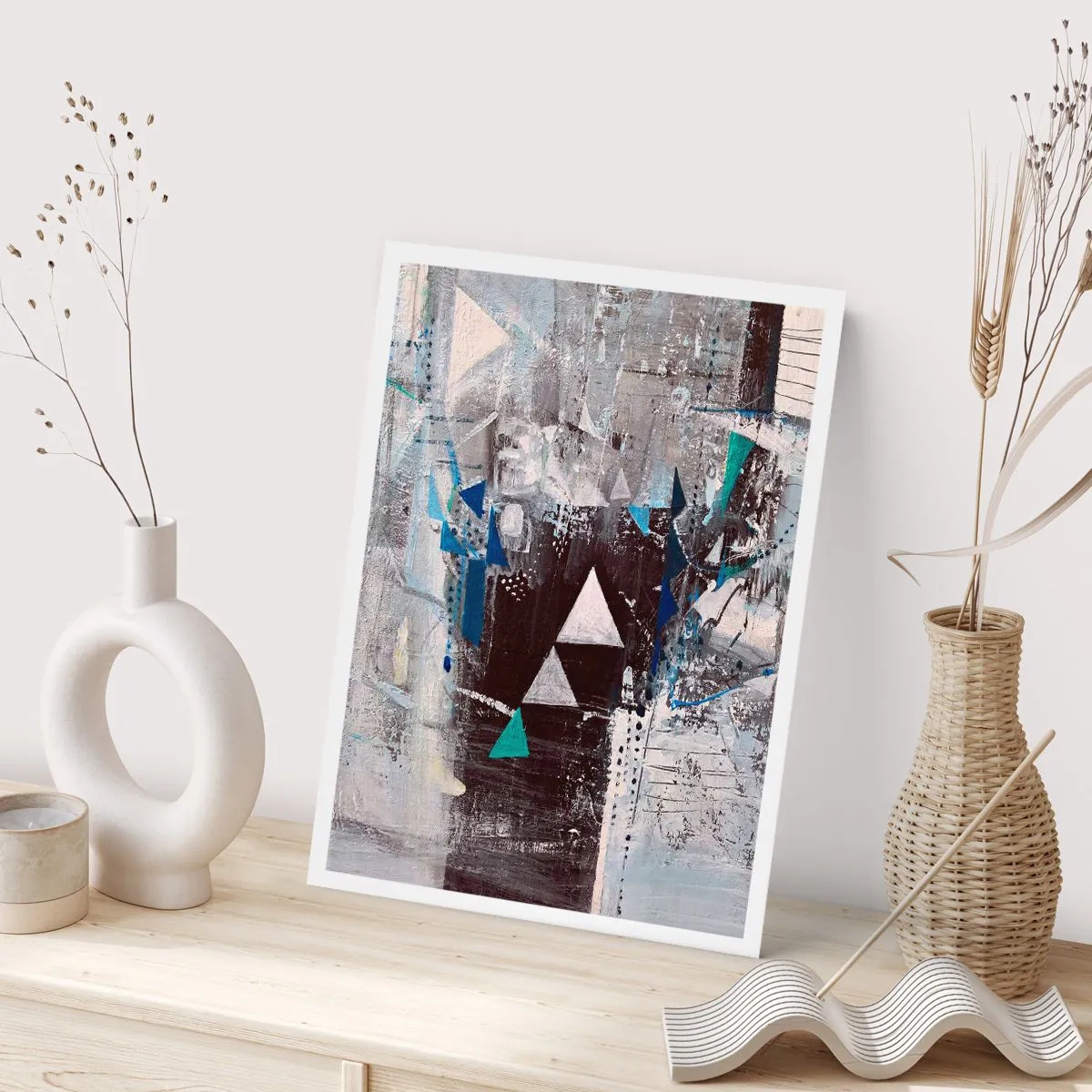 Affiche - Poster - Ordre prioritaire des triangles - 40x50 cm