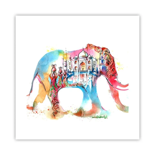 Affiche - Poster - Inde - l'aura de l'amour - 40x40 cm