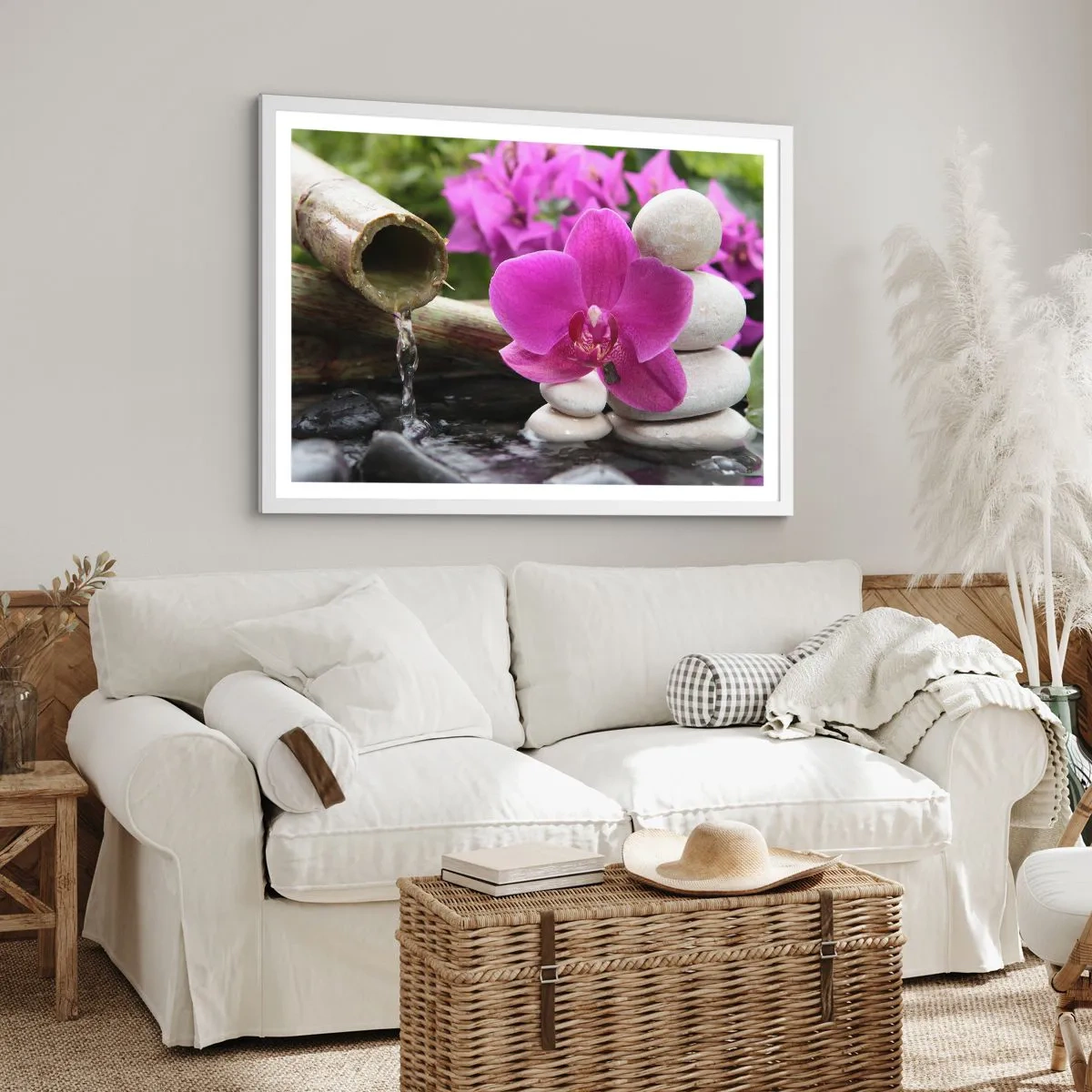 Affiche dans un cadre blanc - Poster - Tu te reposes déjà - 70x50 cm