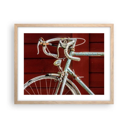 Affiche dans un chêne clair - Poster - Construit pour la victoire - 50x40 cm