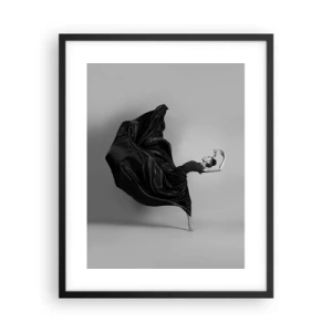 Affiche dans un cadre noir - Poster - Musique ailées - 40x50 cm