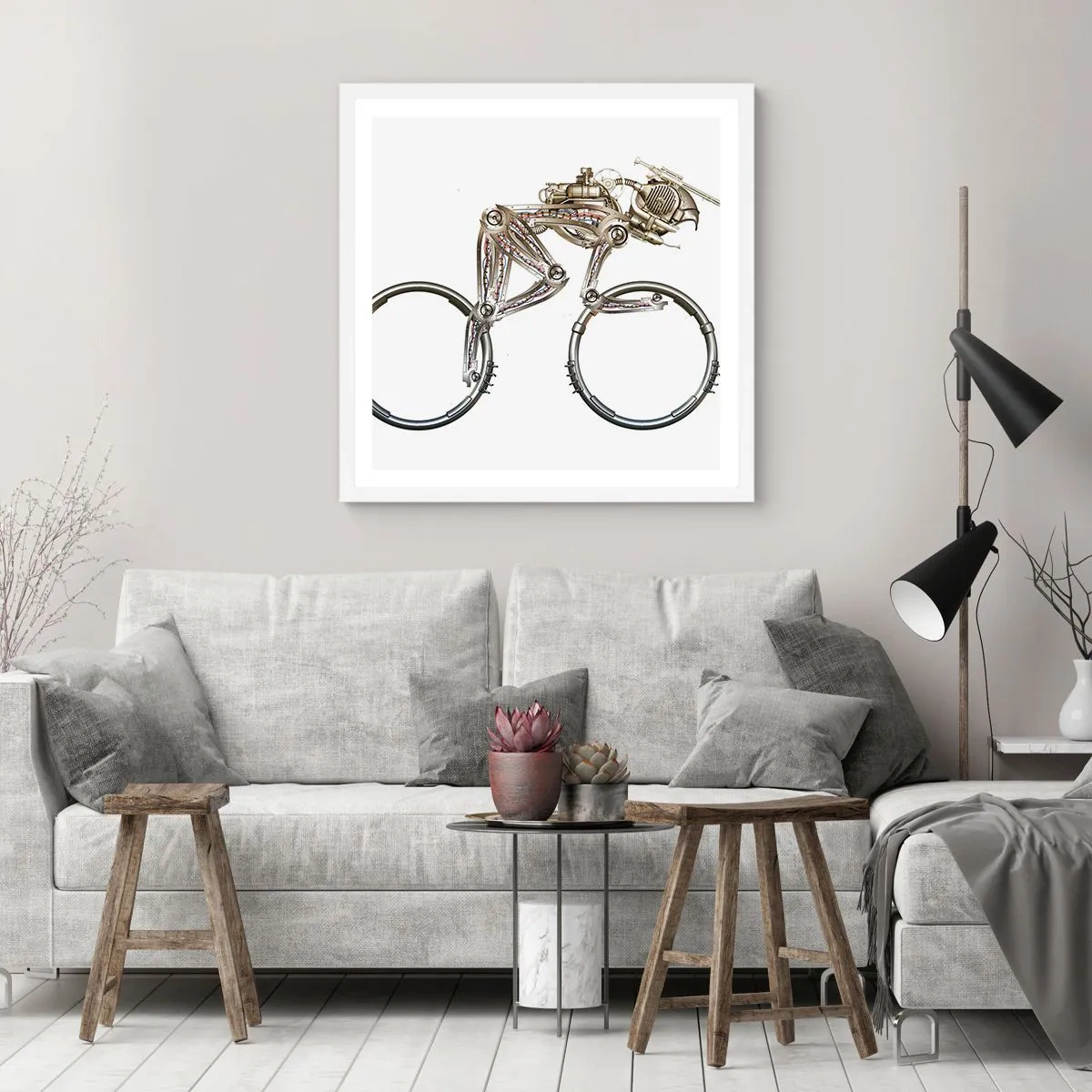 Affiche dans un cadre blanc - Poster - Machine exceptionnelle - 50x50 cm