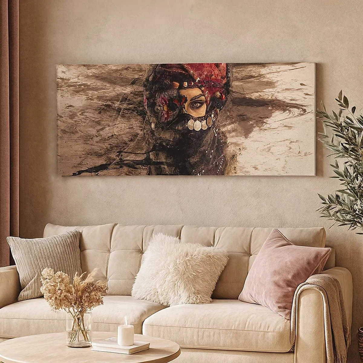 Impression sur toile - Image sur toile - Inquiétant, c'est le moins qu'on puisse dire - 100x40 cm