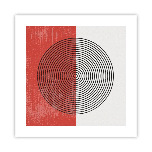 Affiche - Poster - Dans le mille - 40x40 cm