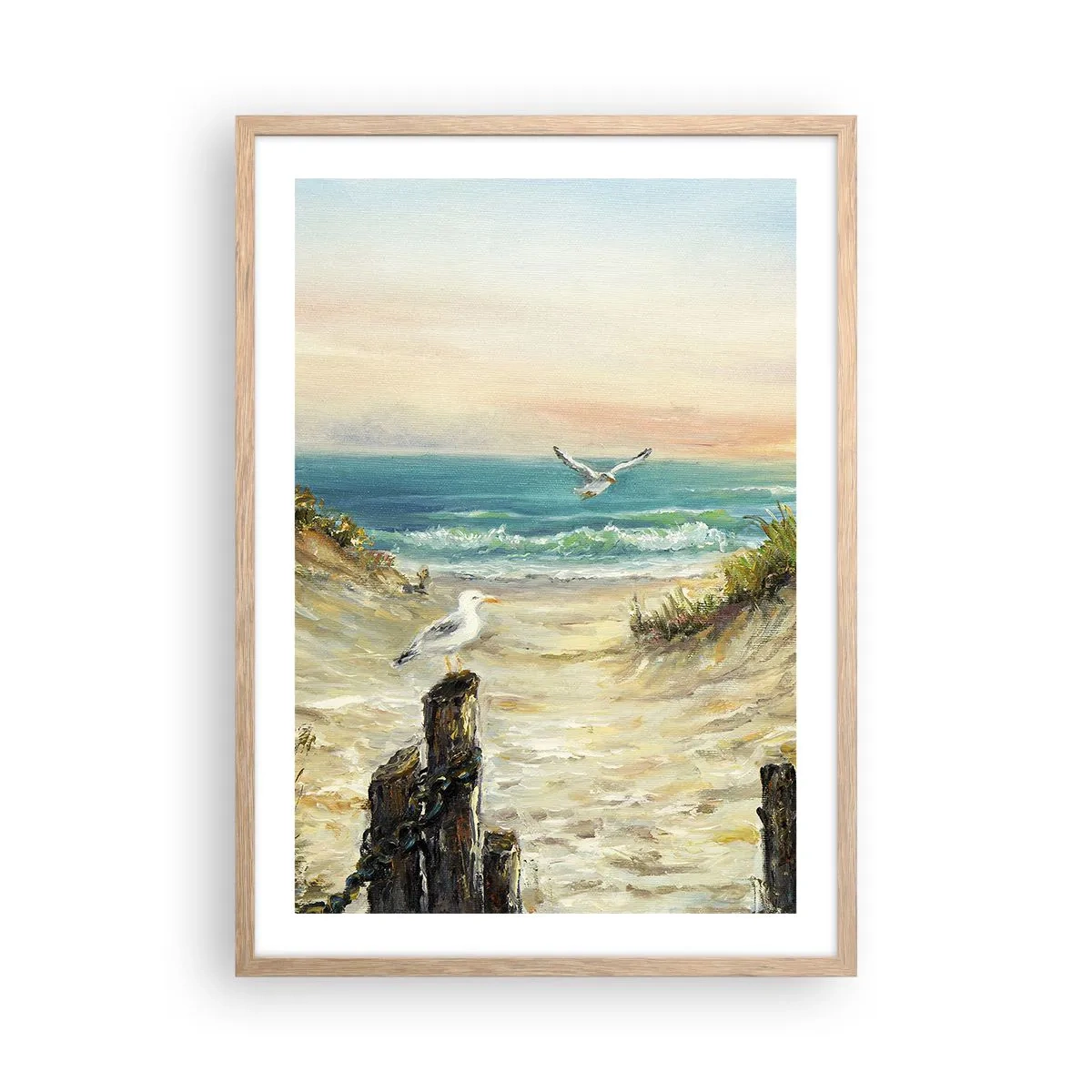 Affiche dans un chêne clair - Poster - Retraite au calme - 50x70 cm
