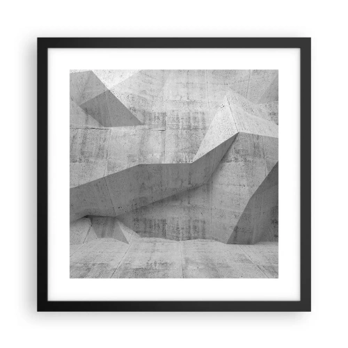 Affiche dans un cadre noir - Poster - Un vrai challenge - 40x40 cm