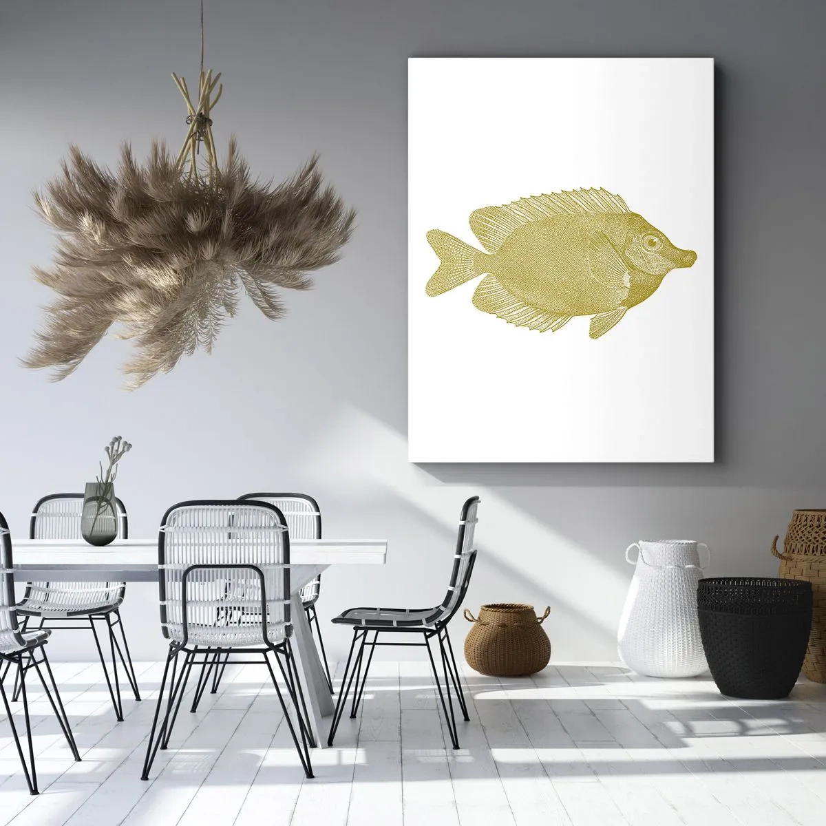 Impression sur toile - Image sur toile - Du poisson et c'est tout - 45x80 cm