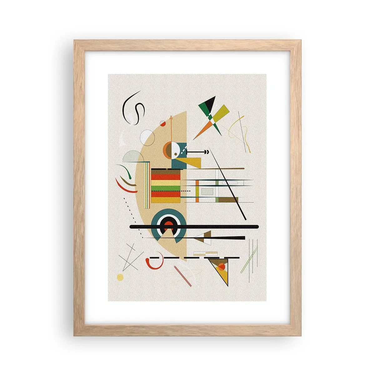 Affiche dans un chêne clair - Poster - Et le monde s’amuse - 30x40 cm