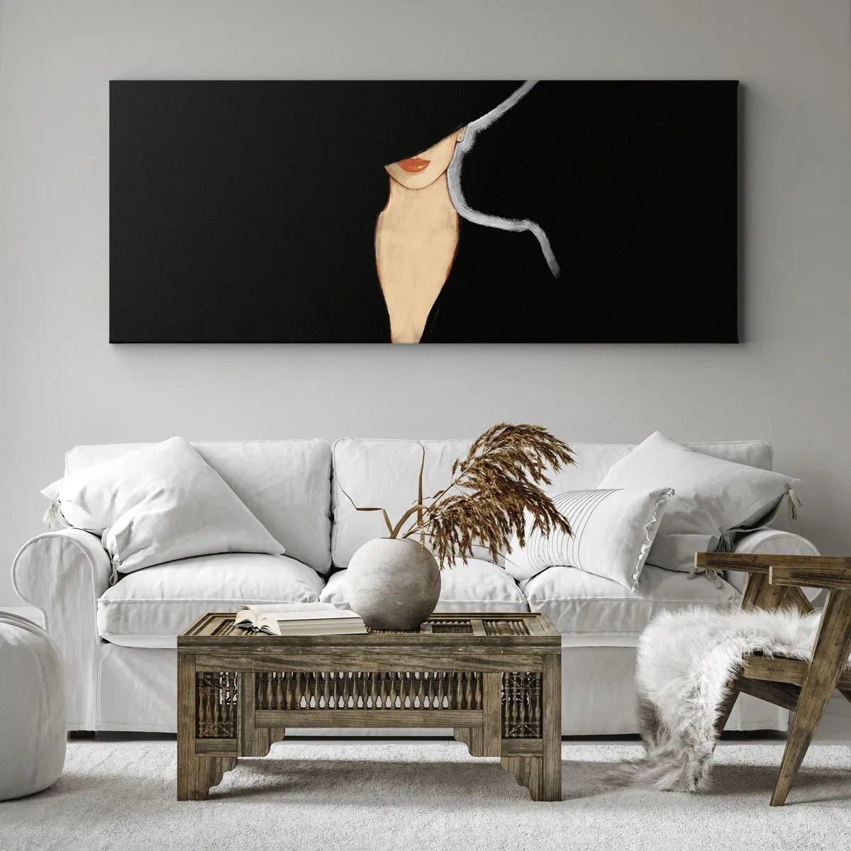 Impression sur toile - Image sur toile - Élégance et style - 100x40 cm