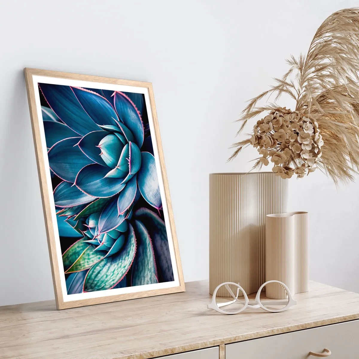 Affiche dans un chêne clair - Poster - Force vital - 50x70 cm