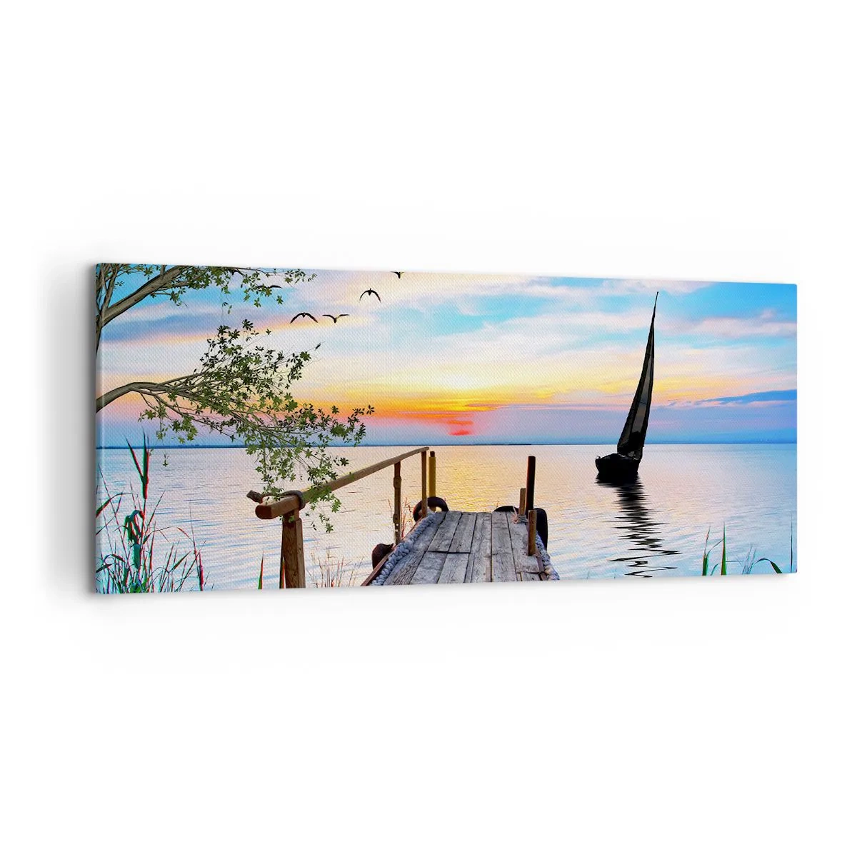 Impression sur toile - Image sur toile - Bonsoir! - 100x40 cm