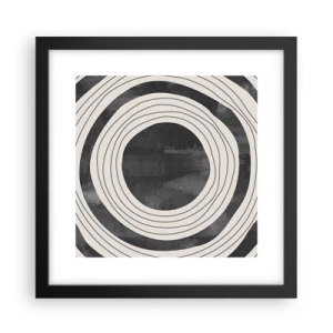 Affiche dans un cadre noir - Poster - Droit au but - 30x30 cm