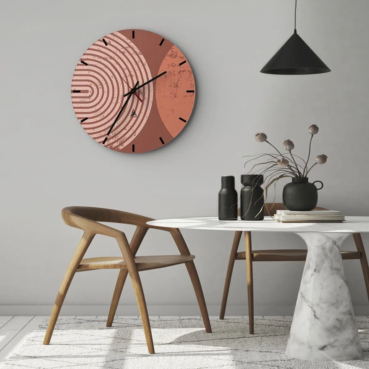 Horloge murale - Pendule murale - Une relation proche - 40x40 cm