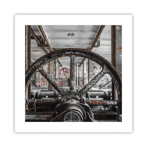 Affiche - Poster - Vie secrète d'une usine - 40x40 cm