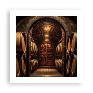 Affiche - Poster - Cave climatisée - 40x40 cm