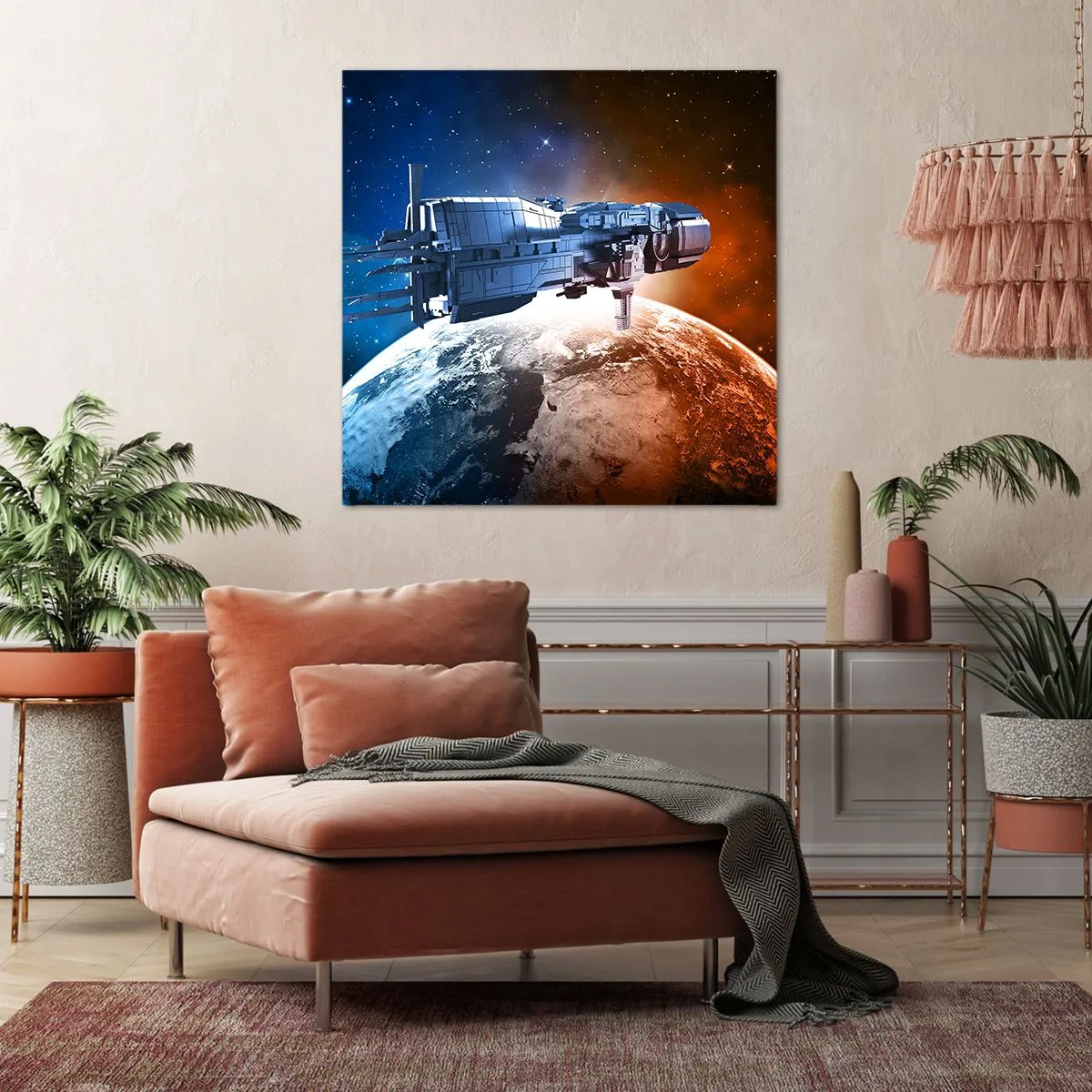 Impression sur toile - Image sur toile - Un observateur attentif - 30x30 cm