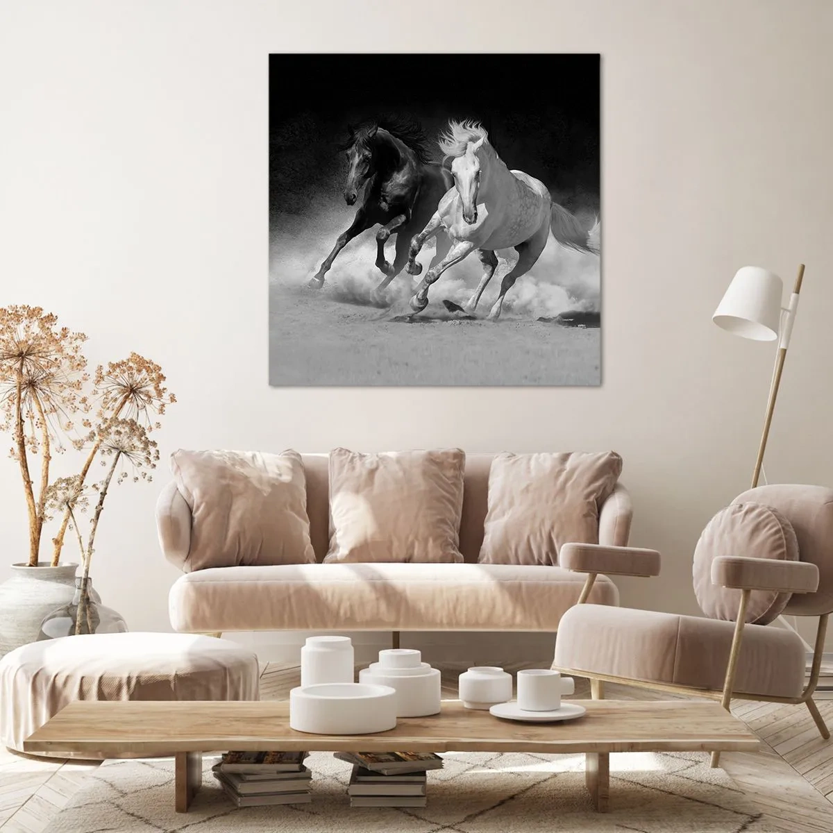Impression sur toile - Image sur toile - Galop de la liberté - 60x60 cm