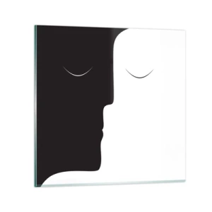 Impression sur verre - Image sur verre - Unité des contraires - 30x30 cm
