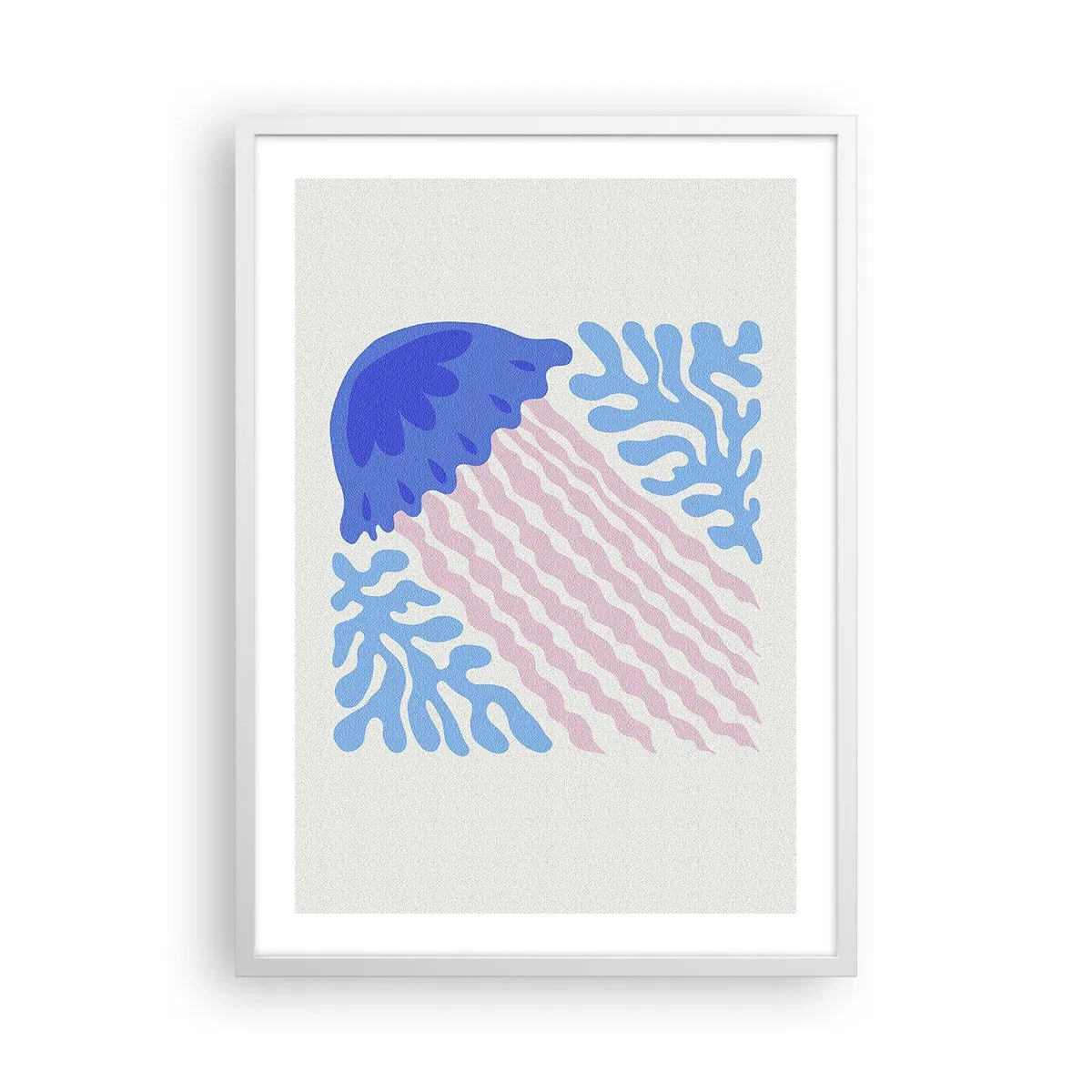 Affiche dans un cadre blanc - Poster - Comme d'un autre monde - 50x70 cm