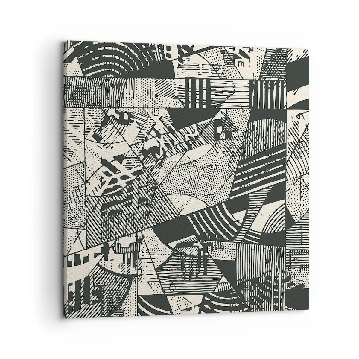 Impression sur toile - Image sur toile - Dynamique du modernisme - 50x50 cm