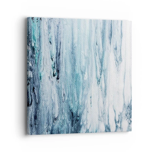 Impression sur toile - Image sur toile - Une glace bleue - 40x40 cm