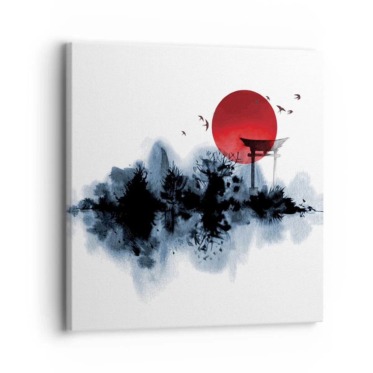 Impression sur toile - Image sur toile - Vue japonnaise - 30x30 cm