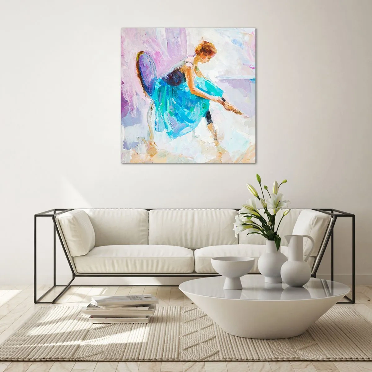 Impression sur verre - Image sur verre - Grâce ineffable, charme subtil - 30x30 cm