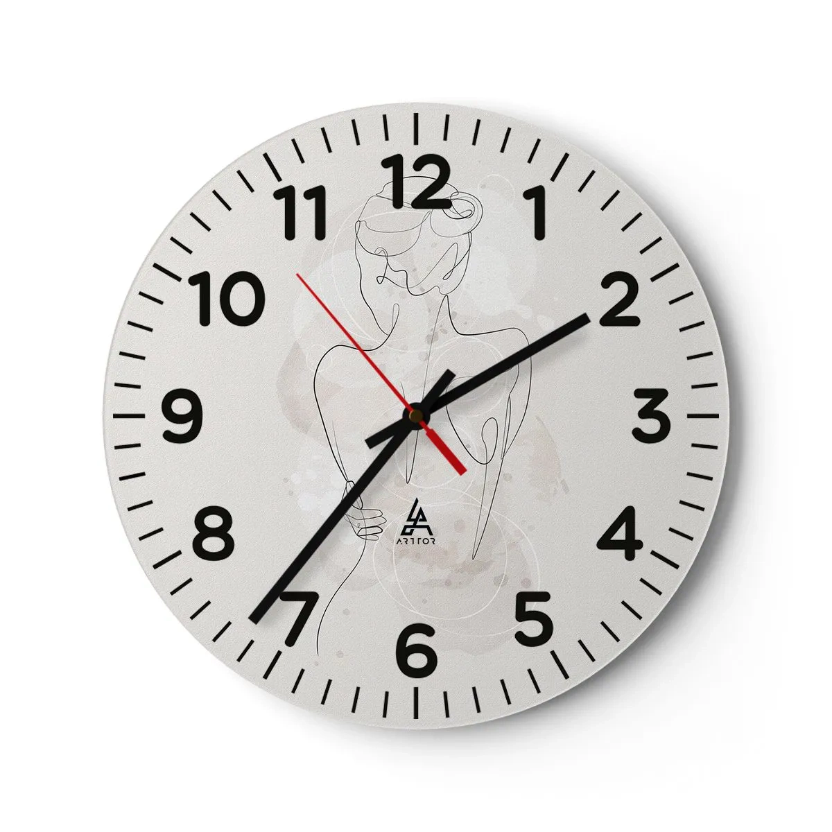 Horloge murale - Pendule murale - Comme un instrument sensible - 30x30 cm