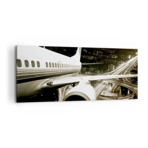 Impression sur toile - Image sur toile - Vole dans la nuit - 100x40 cm