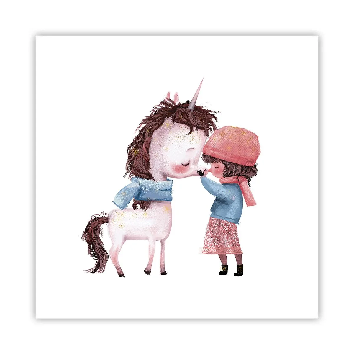 Affiche - Poster - Histoire d'hiver - 40x40 cm