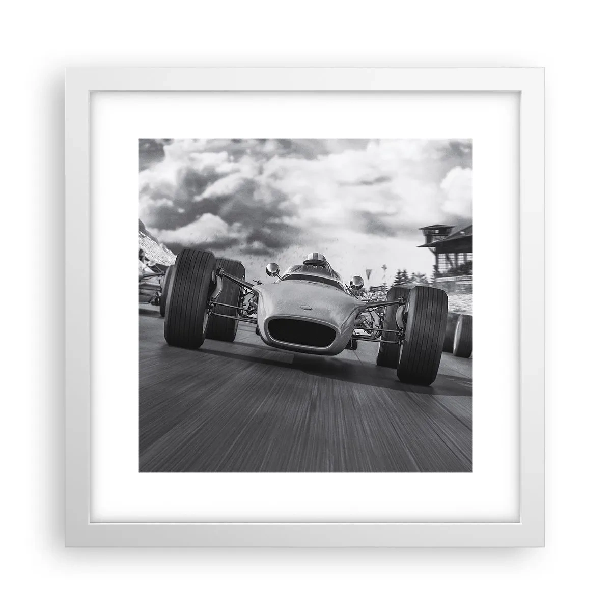 Affiche dans un cadre blanc - Poster - Puissance! - 30x30 cm