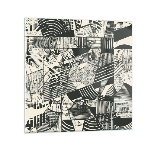 Impression sur verre - Image sur verre - Dynamique du modernisme - 30x30 cm