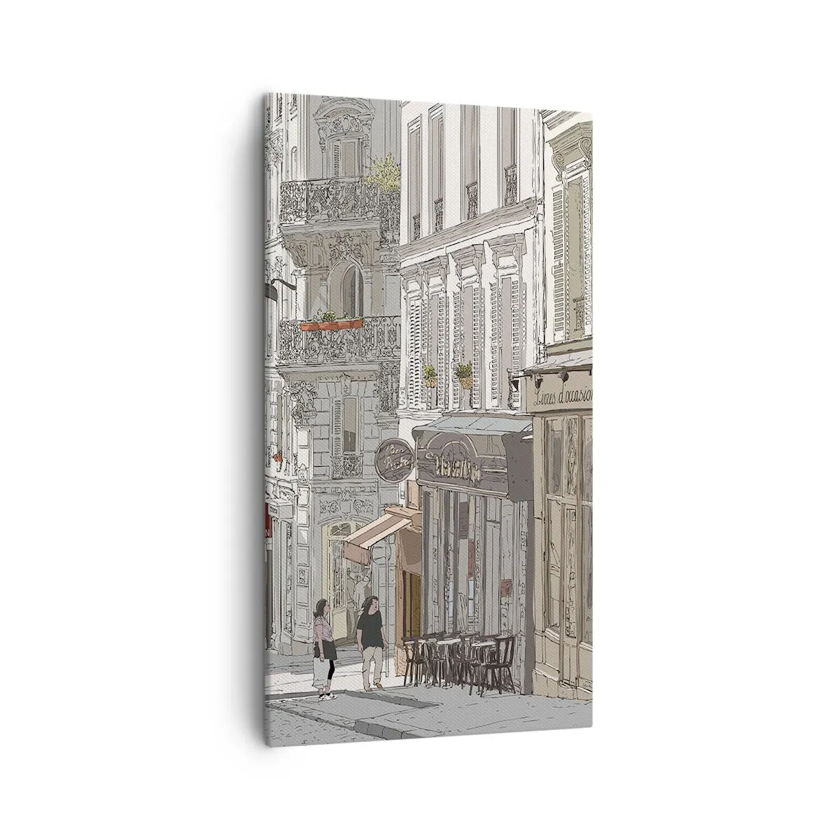 Impression sur toile - Image sur toile - Joie de la ville - 45x80 cm