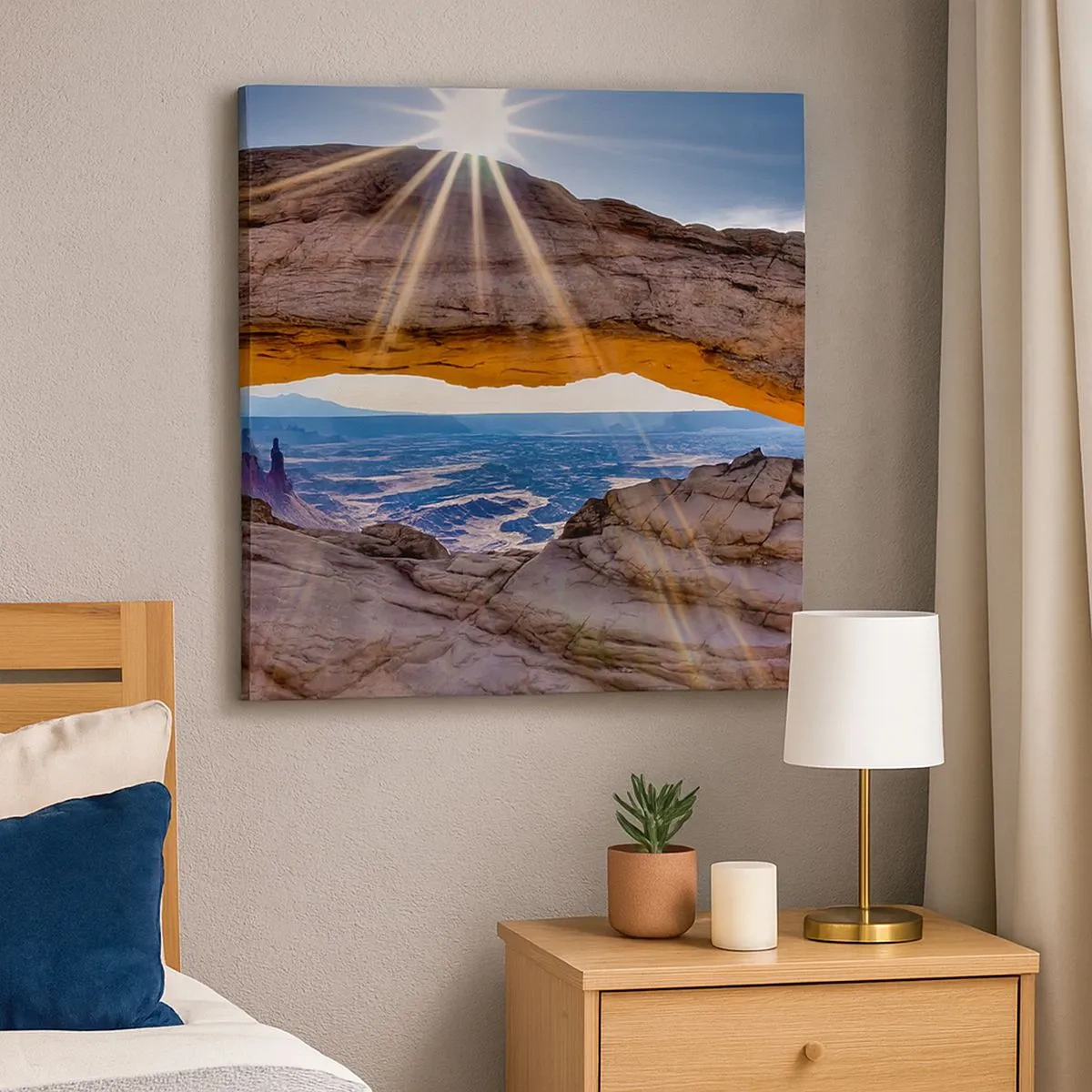 Impression sur toile - Image sur toile - Par la porte rocheuse - 30x30 cm