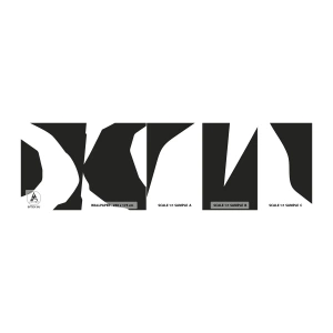 Échantillon De Papier Peint Standard Eco - Positif négatif - Noir et blanc, Abstraction, Morceau - 100x30 cm