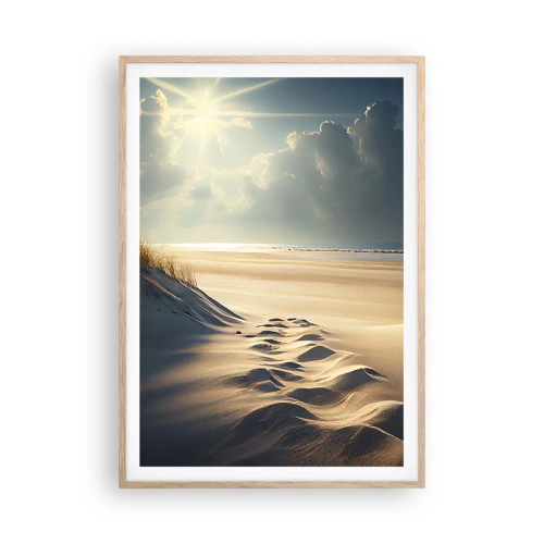 Affiche dans un chêne clair - Poster - Un paysage apaisant - 70x100 cm