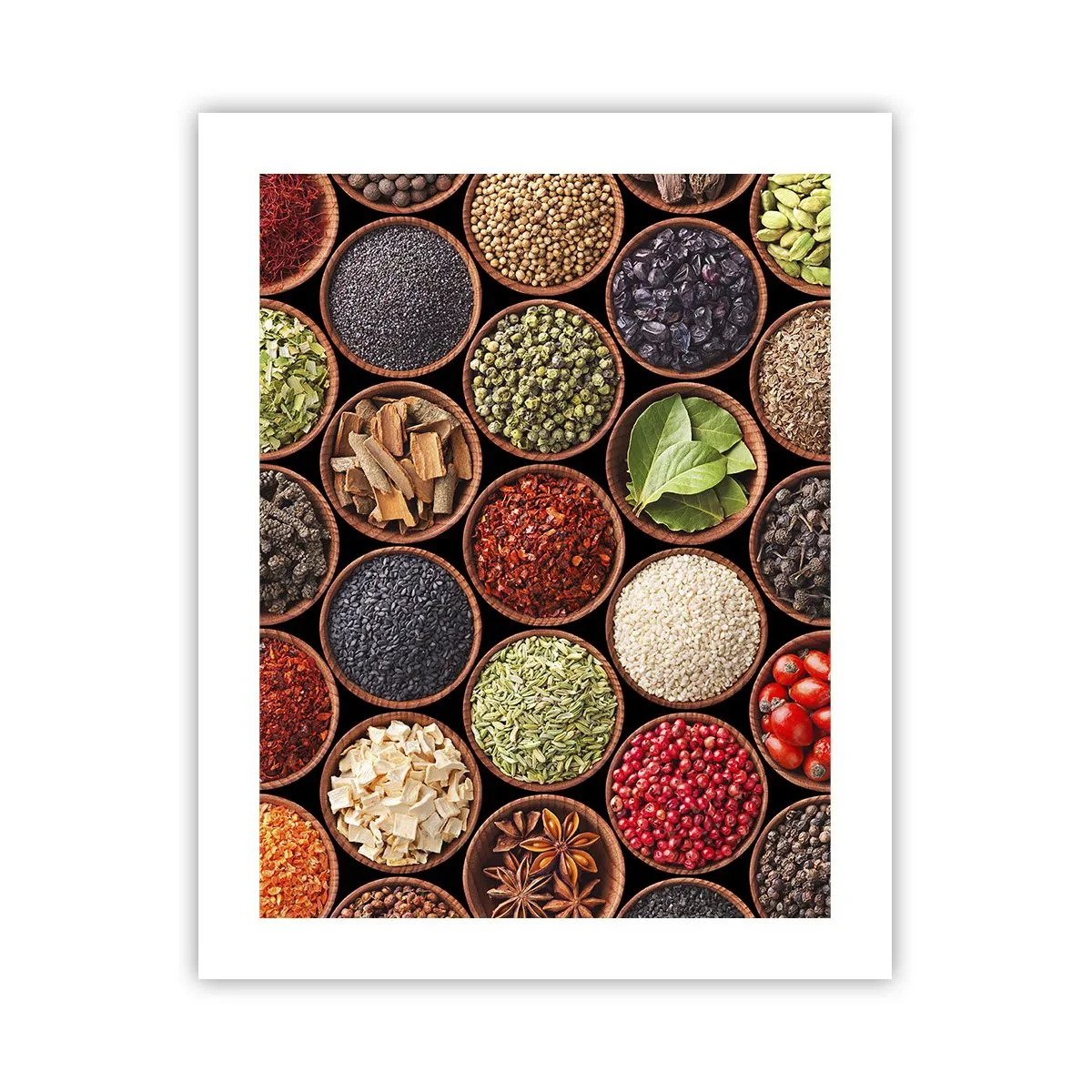 Affiche - Poster - Toutes les saveurs du monde - 40x50 cm