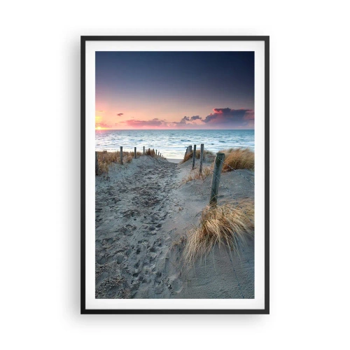 Affiche dans un cadre noir - Poster - Tu as versé l'éclat de l'arc-en-ciel sur les flots - 61x91 cm