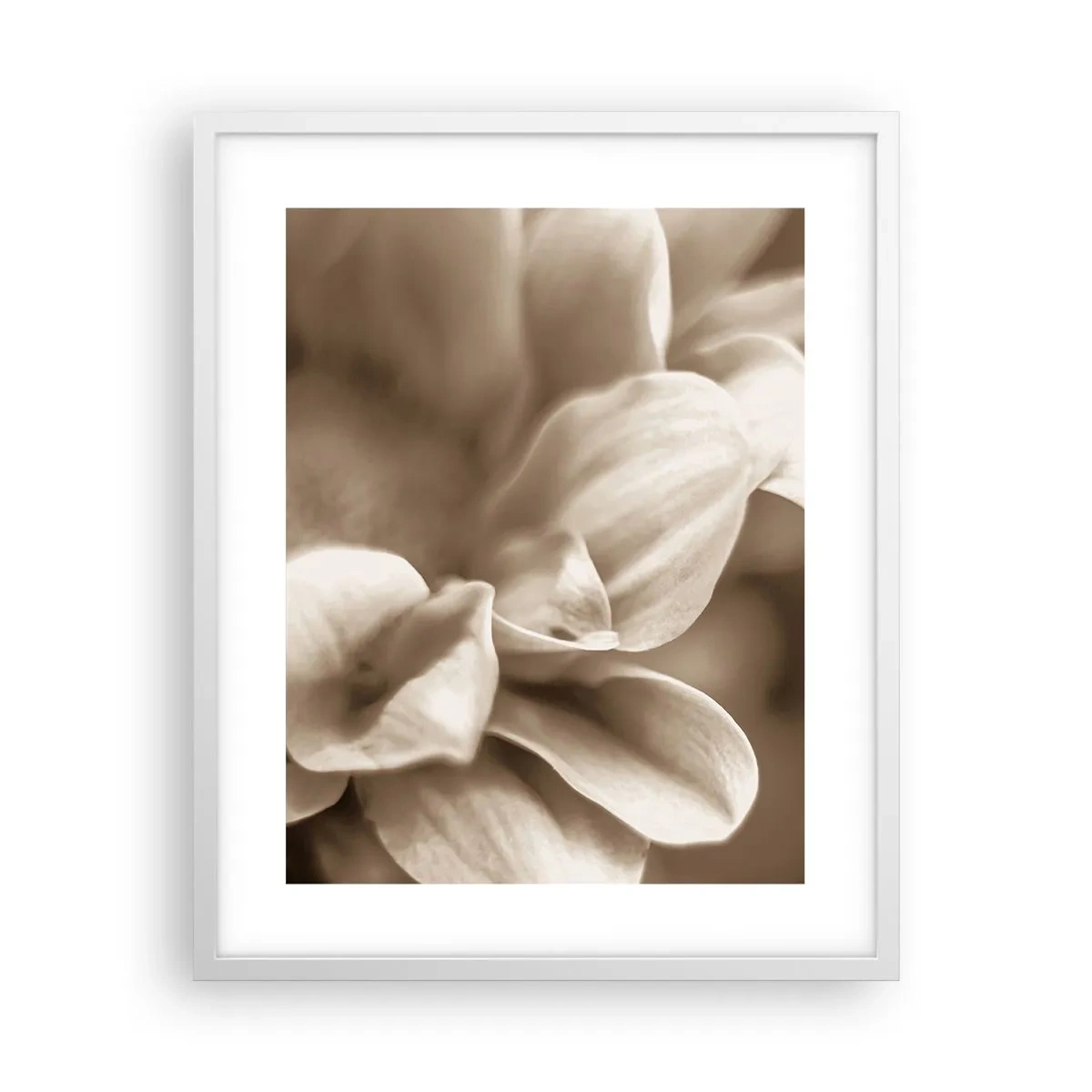 Affiche dans un cadre blanc - Poster - Doux comme un sourire - 40x50 cm