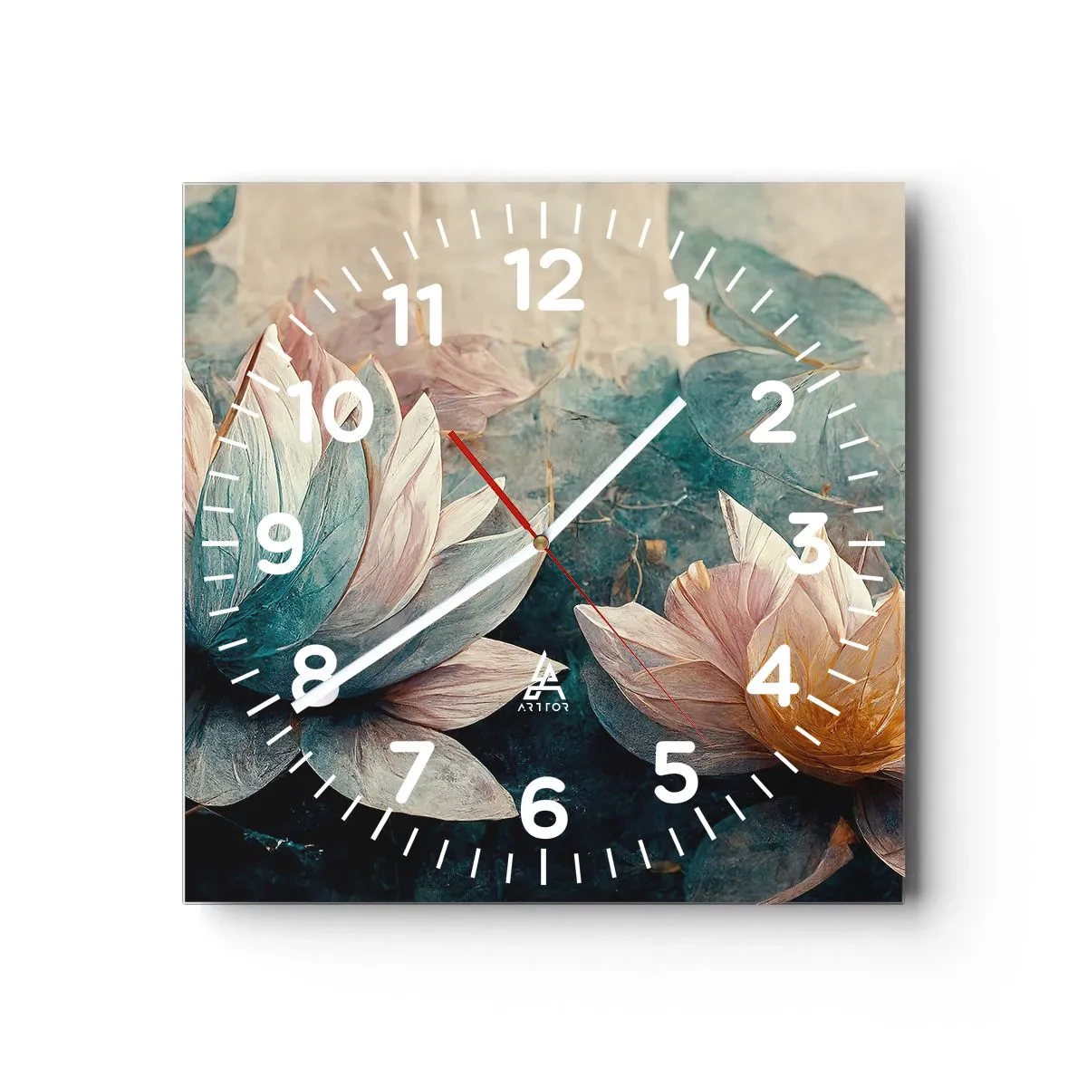 Horloge murale - Pendule murale - Les étoiles du lac - 40x40 cm