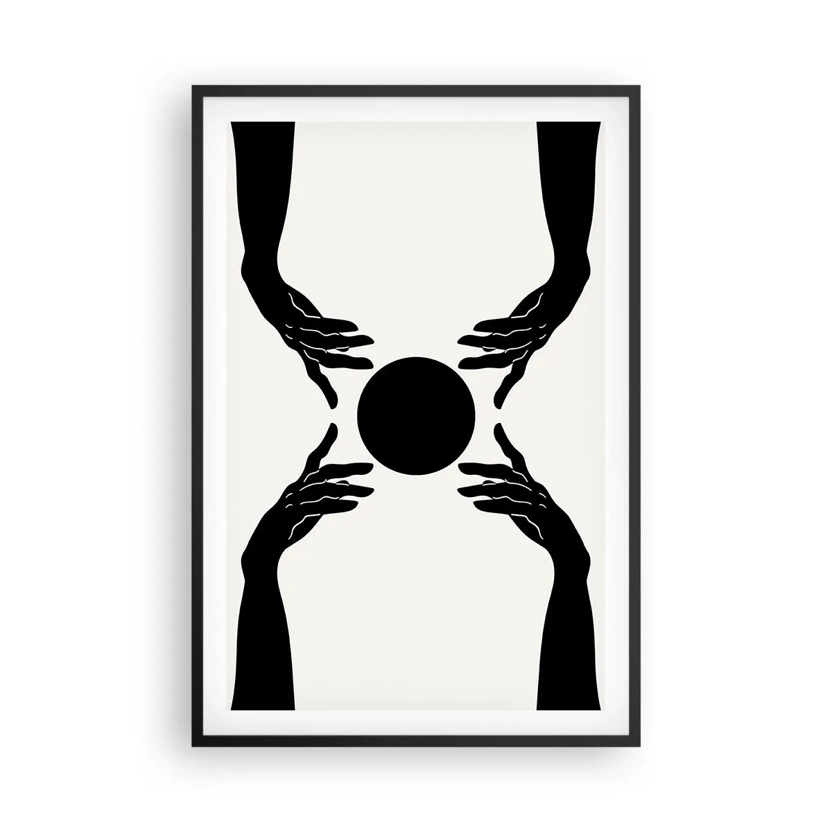 Affiche dans un cadre noir - Poster - Signe secret - 61x91 cm