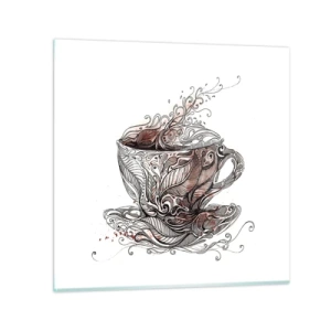 Impression sur verre - Image sur verre - Du thé, bon pour tout - 40x40 cm